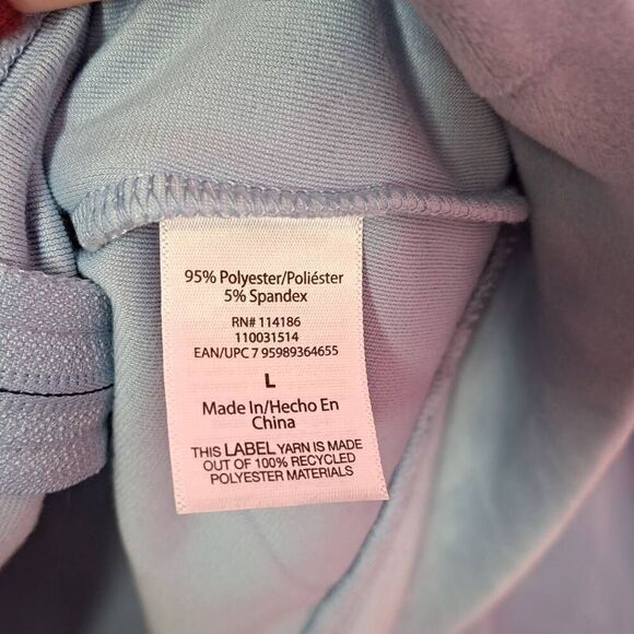 JUICY COUTURE OG Bling Velour Zip Up Hoodie Frosted Light Blue Size Large NWT - Picture 7 of 7